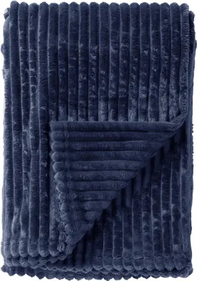 Produktbild von Dutch Decor Wohndecke Flanell-Jacquard Marthy 140x180 cm Blau