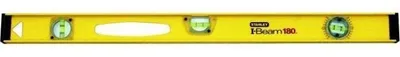 Obrázok produktu pre Vodováha Stanley, I-Beam 180, 80 cm, hliník, presnosť +/-1,5 mm/m, 3 otočné libely