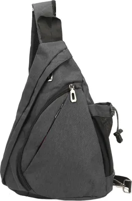 Immagine prodotto di Marsupio da uomo semplice, elegante, multifunzionale, portatile, con tracolla regolabile, per viaggi all'aperto, grigio