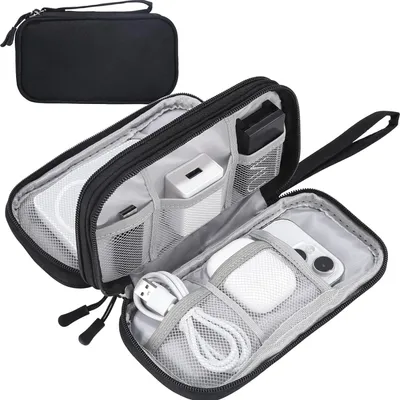 Immagine prodotto di Borsa portacavi, organizzatore universale per elettronica e accessori, A0564 Nero