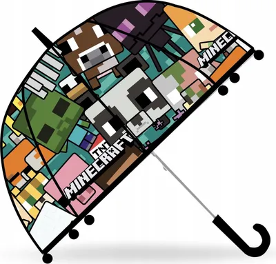 Zdjęcie produktu dla Parasol Dziecięcy Parasolka dla Dziecka Przeciwdeszczowy / Minecraft / MC00006