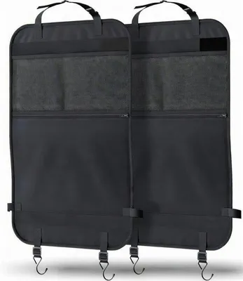 Produktbild von Famanu Autositztaschen-Organizer Set von 2 - Aufhängbare Aufbewahrungstaschen für PKW, Van und SUV