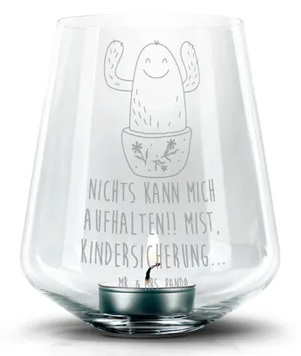 Produktbild von Mr. & Mrs. Panda gravur glas Kaktus Happy - Transparent - Geschenk, Kakteen, Laterne, Mutter, Windlicht, Teelichthalter, Spruch, Kerzenhalter, Ausbildung, Kerzenglas
