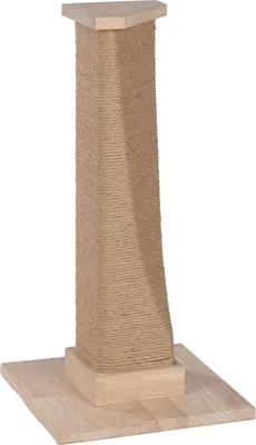 Image de Flamingo KRATZBAUM, griffoir pour chat, en bois, dimensions : 33 x 33 x 64 cm