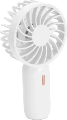 Obrázok produktu pre Prenosný ručný ventilátor USB dobíjateľný vylepšený vietor Malý ventilátor na cestovanie Kancelária ŠtúdiaBiela