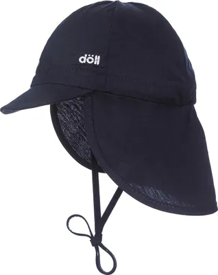 Produktbild von Marineblaue Döll-Kappe mit Nackenschutz für Jungen