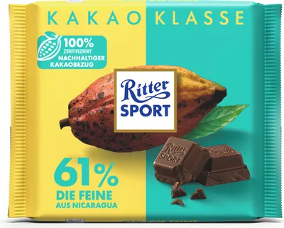 Obrázok produktu pre Ritter Sport Kakaová trieda Noble Bitter the Fine z Nikaraguy 100g