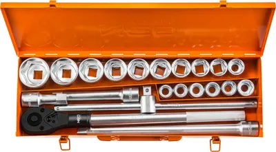 Immagine prodotto di NEO TOOLS Chiavi a bussola da 3/4", set di 21 pezzi.
