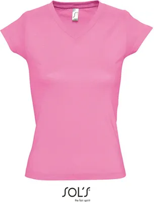 Produktbild von SOLs 11388 | Ladies V-Neck Moon Damen T-Shirt - Farbe: Orange - Größe: XL