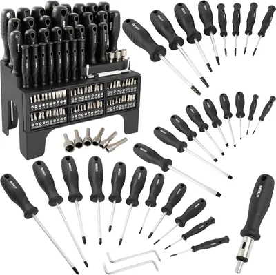 Produktbild von TECPO Schraubendreher- und Bit Set 100-tlg.