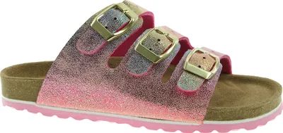 Produktbild von Supersoft Kinder Pantolette Sandale Lederfussbett Glitzer EUR 38