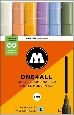 Produktbild von Molotow Acrylmarker One4All 227HS Pastel Modern Set