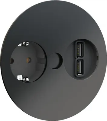 Obrázek produktu pro Vestavěná zásuvka s USB A, kuchyňská zásuvka Twist, kombinovaná zásuvka