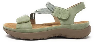 Productafbeelding van Rieker Morelia Damenschuhe Sandalen Flach Grün Freizeit