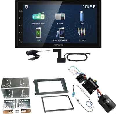Produktbild von Kenwood DMX129DAB DAB+ Bluetooth USB Einbauset für Porsche Cayenne ab 2007