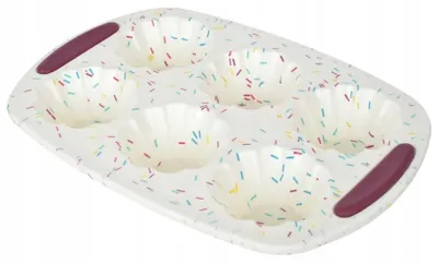Obrázek produktu pro Ambition, silikonová forma na muffiny, krémová barva, designová