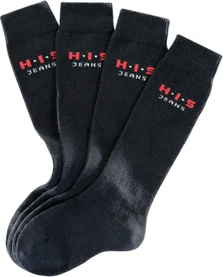 Produktbild von H.I.S. Kniestrümpfe 4 er-Pack schwarz Größe 43-46