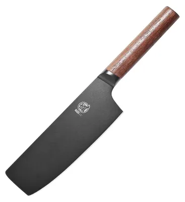 Productafbeelding van Nakiri koksmes - 17 cm - Groentemes - Walnoothouten handvat
