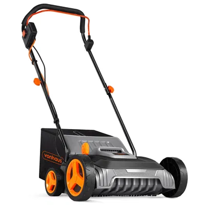 Produktbild von VonHaus 1500W Kunstrasenbürste, 35 L Fangsack, 5 Einstellbare Höhen, 330 mm Arbeitsbreite