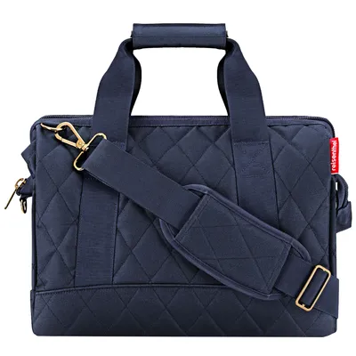 Produktbild von reisenthel allrounder M, Reisetasche, Sporttasche, Schultertasche, Rhombus Midnight Gold, 18 L, MS4110