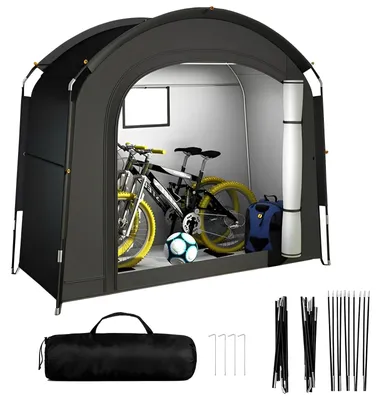 Produktbild von Wetterfeste Fahrradgarage - Garage für 1-2 Fahrräder - 200 x 80 x 165 cm - Wasserdicht