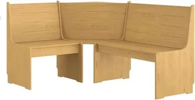 Produktbild von Famanu Eckbank 151 cm - Robuste Steigerholzbank für Wohnzimmer oder Garten