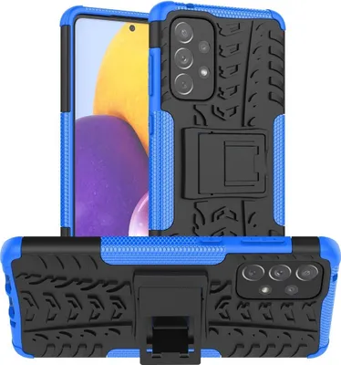 Produktbild von König Design Hülle kompatibel mit Samsung Galaxy A73 5G Kunststoff Soft Handyhülle - Handy Case Blau