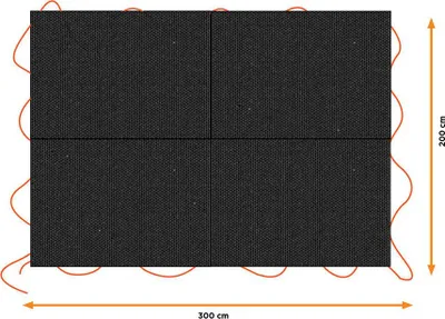 Image de Bâche Remorque Noire 3x4m Protection Robuste Uv - Black+decker