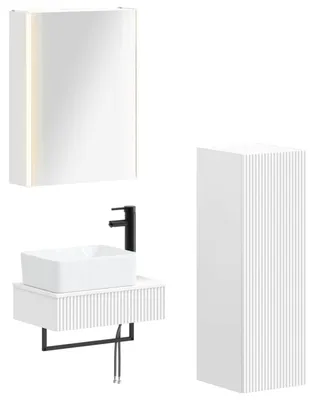 Imagen del producto de Juego de muebles de baño 4 pcs Blanco