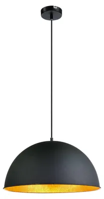 Produktbild von Hängeleuchte, Metall schwarz, goldfarben, E27, H 120cm