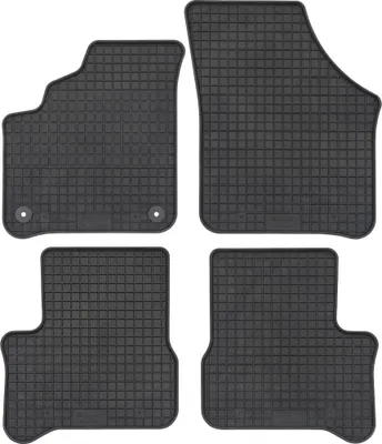 Produktbild von für VW e-Up ab 09/2019 Passform Fußmatte Schmutzfang PETEX Gummimatten 4-teilig schwarz Allwettermatten Gummifußmatten