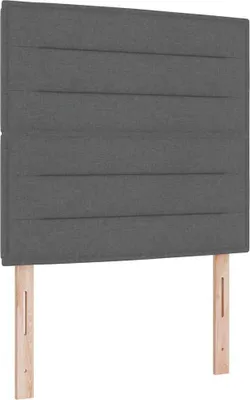Image de Tête de lit Gris foncé 80 cm tissu