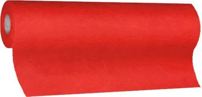 Produktbild von 1x Tischläufer Airlaid 24m x 40cm - alle 120cm perforiert stoffähnlich rot