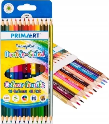 Immagine prodotto di Matite colorate a doppia faccia in 24 colori