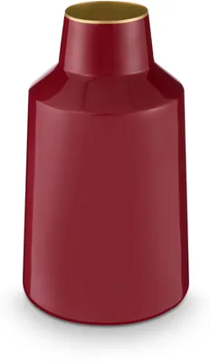 Produktbild von Pip Studio Vase Metal Dark Red 12x20cm