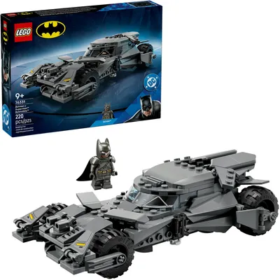Produktbild von LEGO DC Batman vs. Superman: Batmobil - Auto Spielzeug - Superhelden Modellbau zum Sammeln - mit Minifigur und goldener Münze - Kinder Geschenk für Jungen ab 9 Jahren und jugendliche Filmfans - 76331