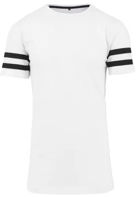 Produktbild von Build Your Brand Stripe Kurzarm-t-shirt Weiß M Mann Weiß M