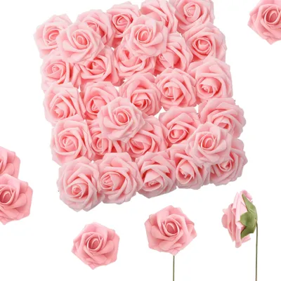 Image de Roses artificielles - 25 pièces - Décoration pour mariages et événements - Roses