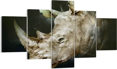 Produktbild von Bild auf Leinwand - Leinwandbild - Tier Abstraktion - 125x70cm - Wand Bild - Wanddeko - Wandbilder - Leinwanddruck - Bilder - Kunstdruck - Wanddekoration - Leinwand bilder - Wandkunst - EA125x70-3969