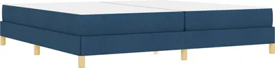 Obrázok produktu pre vidaXL Box spring posteľ s matracom modrá 200 x 200 cm látka