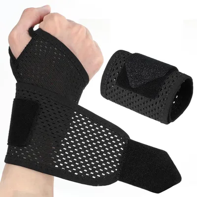 Produktbild von Handgelenkbandage Handgelenkschutz Handgelenkstütze - 41 x 8 cm - Klettverschluss - Für Sport und Büro
