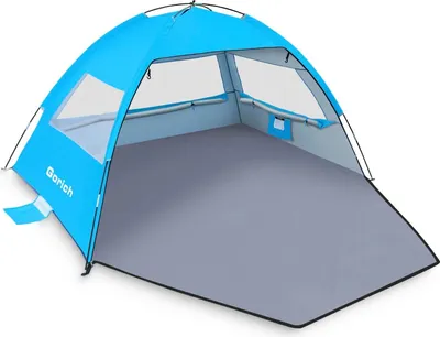 Produktbild von Strandzelt für 3-4 Personen - Lichtschutzfaktor 50+ - leichtgewichtig - einfach aufzubauen - Familienzelt für Strand, Camping und Angeln
