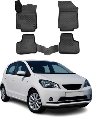 Image de Tapis de Sol pour Seat Mii 2011-2023 Caoutchouc TPE Noir