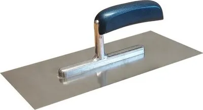 Produktbild von MMXX Glättekelle rostfr. 280 x 130 x 0,75 mm, Holzheft in blau