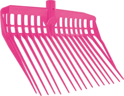 Produktbild von Kerbl Dunggabel EcoFork, Farbe Pink ohne Stiel, L x B 28 x 30 cm, mit 16 Zinken