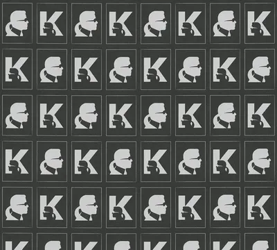Produktbild von Karl Lagerfeld Wallpaper Designertapete Kameo Luxustapete Vliestapete schwarz weiß metallic 10,05 m x 0,53 m