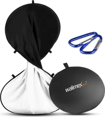 Immagine prodotto di walimex pro Sfondo pieghevole 150x200cm nero/bianco PE