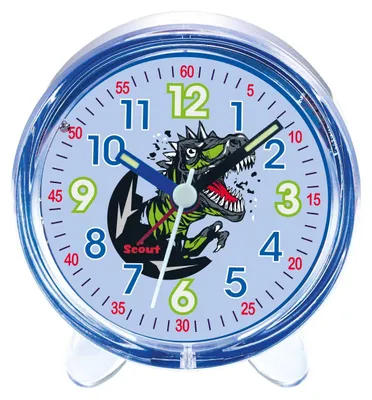 Zdjęcie produktu dla Budzik dla dzieci Scout 280001032 Favorit Black Dino