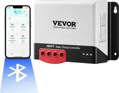 Produktbild von Kontroler ładowania VEVOR 30A 12V 400W/24V 800W MPPT Kontroler ładowania modułu solarnego z interfejsem komunikacyjnym TTL Kompatybilny z akumulatorami o głębokim cyklu, takimi jak AGM, żelowe, zalane i litowe