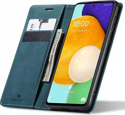 Immagine prodotto di SPACECASE Custodia flip a portafoglio per Galaxy A53 Blu